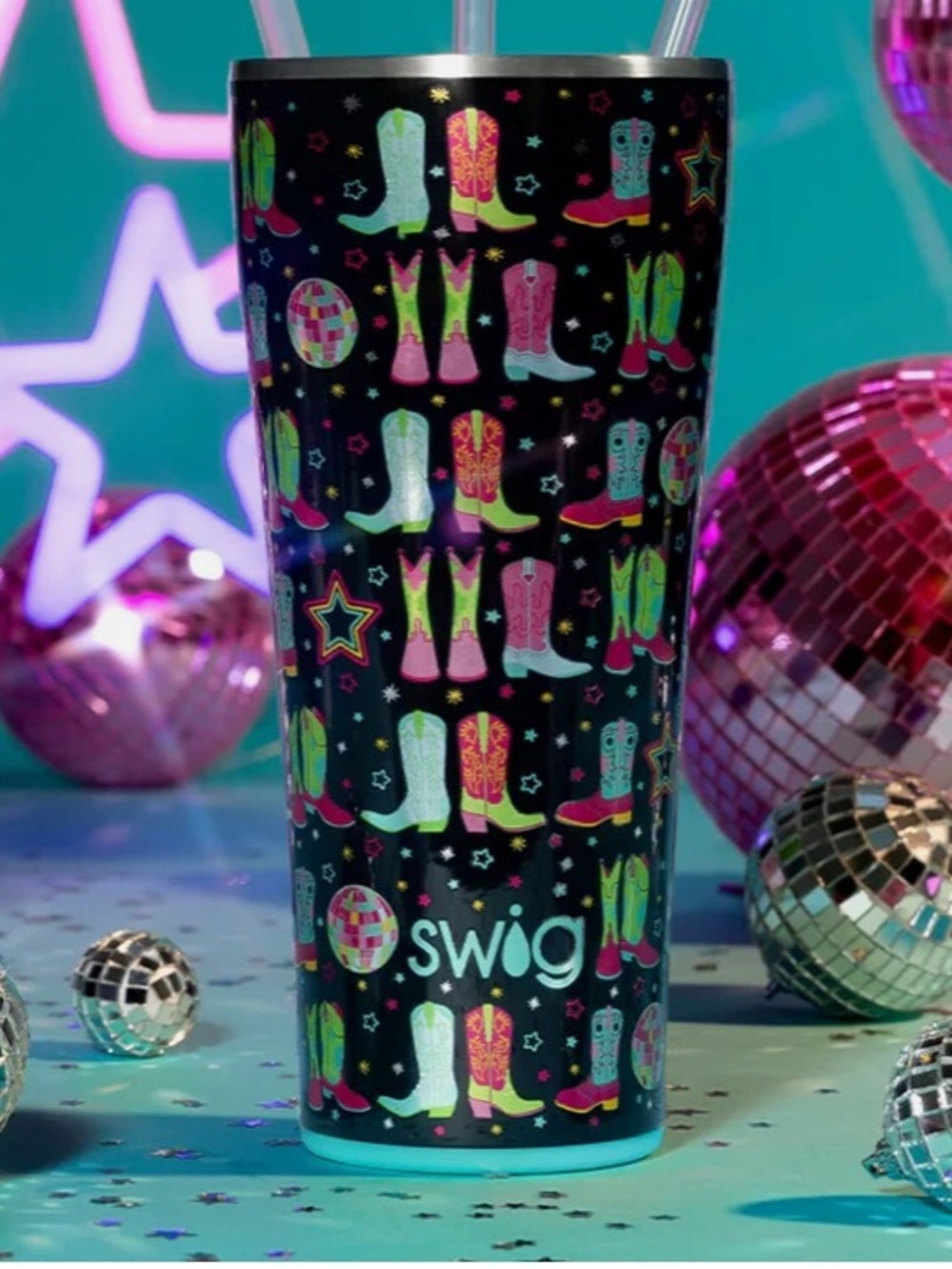NWT Swig Disco Cowgirl Tumbler 32 ounce